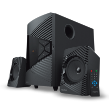 Bocinas Creative SBS E2500, 2.1 Canales, 60W Pico, Bluetooth 5.0, USB, Entrada Auxiliar, Radio FM, con Control Remoto - 51MF0485AA001