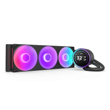 Enfriamiento Líquido NZXT Kraken Elite 360 RGB, 360mm, Pantalla LCD, Negro, Compatible Intel/AMD – RL-KR36E-B2