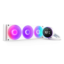 Enfriamiento Líquido NZXT Kraken Elite 360 RGB, 360 mm, Pantalla LCD, Blanco, Compatible Intel/AMD – RL-KR36E-W2