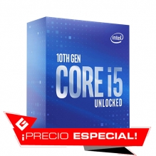 Procesador Intel Core i5 10600K, 6 Cores, 12 Threads, 4.10Ghz Base, 4.80Ghz Turbo, 12MB, Socket LGA1200 - Precio Especial