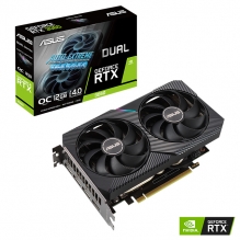 Tarjeta de video Nvidia Asus Dual Geforce RTX 3060 v2 OC Edition 12GB GDDR6, Aura Sync - DUAL-RTX3060-O12G-V2