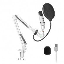 Microfono Yeyian Condensador Kit para Streaming Agile NL, Blanco - YSA-UCHQ-02
