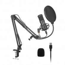 Microfono Yeyian Condensador Kit para Streaming Agile, Negro - YSA-UCMQ-01