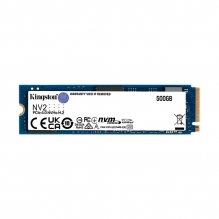 Unidad de Estado Solido SSD NVMe M.2 Kingston NV2 500GB, 3500/2100 Mb/s, PCI Express 4.0 - SNV2S/500G