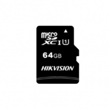 Memoria SD Hikvision 64GB, 92 MB/s, 15 MB/s, Clase 10 - HS-TF-C1(STD)/64G/ADAPTER