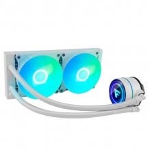 Enfriamiento Liquido GameFactor LQG601-WH RGB, 240mm, Compatible con Socket LGA1700