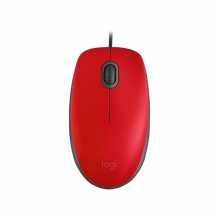 Mouse Logitech M110 Silent Rojo, Alámbrico, 3 Botones, 1,000 DPI - 910-005492