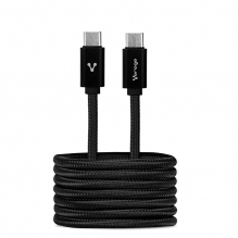 Cable Vorago USB-C a USB-C Negro 1 Metro - CAB-124-BK