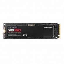 Unidad de Estado Solido SSD NVMe M.2 Samsung 980 Pro, 2TB, 7,000/5,000 MB/s, PCI Express 4.0 - MZ-V8P2T0B/AM