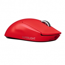 Mouse Logitech G PRO X Superlight Rojo, Lightspeed, Ultra Ligero, Inalámbrico, Sensor Hero 25K - 910-006783
