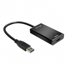Adaptador Vorago USB a HDMI, Audio 3.5MM, ADP-204