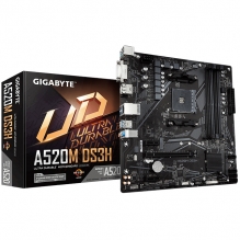 Tarjeta Madre Gigabyte A520M DS3H V2, Micro ATX, AM4, DDR4 4733Mhz OC, M.2 - A520 DS3H (Rev.1)