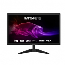 Monitor Acteck 19.5" pulgadas, 1600 x 900 ,75Hz, 5 ms, VGA, HDMI, Negro - AC-939409