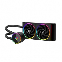 Enfriamiento Líquido Balam Rush Hydrox Pro V2 HX24, 240mm, 2 Ventiladores, RGB, Negro - BR-941884