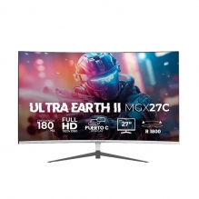 Monitor Gamer Balam Rush Ultra Earth II MGX27C, 27", Full HD 1920x1080, 180Hz, 1ms, VA, FreeSync, Blanco - BR-938280