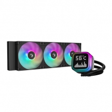 Enfriamiento Líquido DeepCool LP360, 360mm, 3 Ventiladores ARGB, Pantalla Digital, Negro - R-LP360-BKMSNC-G-1