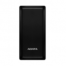 Power Bank ADATA C20 Negro, 20,000 mAh, Carga simultánea de 3 dispositivos, Indicador LED, USB-A y USB-C - PBC20-BK