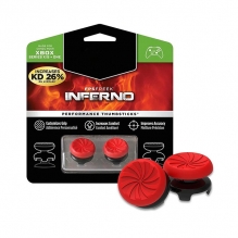 KontrolFreek - FPS Freek Inferno - para Xbox One y Series X|S | Performance Thumbsticks | 2 Alturas Elevadas, Precisión y Agarre Mejorados | Rojo