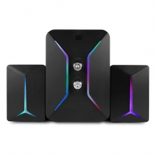 Bocina Vorago SPK-250, USB, RGB, Subwoofer, 2.1 Canales, 3.5mm - SPK-250