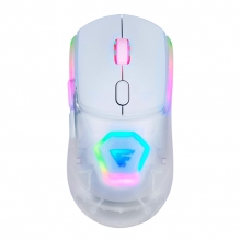 Mouse GameFactor MOW700, Inalámbrico, RGB, 26,000 DPI, Pixart 3395, Blanco - MOW700-WH