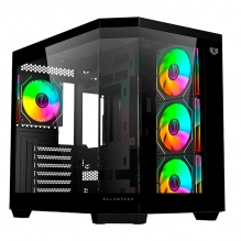 Gabinete Balam Rush Tank Master 9600 TB, Midtower, 4 ventiladores, ATX, Micro-ATX, Mini-ITX, Negro - BR-938679