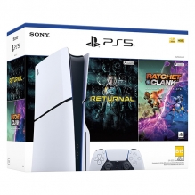 Consola Playstation 5 Slim + Pack con 2 juegos, Standard Edition, PS5 Slim, 1TB