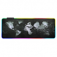 Mousepad BRobotix Planisferio, 80 x 30 cm, 7 Colores, 3 Efectos - 651329