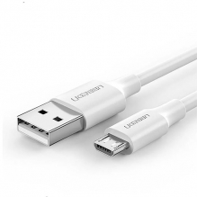 Cable UGREEN USB-A a Micro-USB 1m, Blanco - 60141