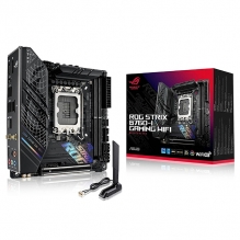 Tarjeta Madre ASUS ROG Strix B760-I Gaming WiFi, Mini-ITX, 12th, 13th & 14th Gen Intel, LGA 1700, DDR5 7600MHz, PCIe 5.0, Wi-Fi 6E, Bluetooth v5.3 - B760-I-ROG-STRIX-GAMING-WIFI