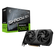 Tarjeta de Video MSI GeForce RTX 5060 Ti Shadow 2X OC Plus, 8GB GDDR7, PCIe 5.0, 3&times; DisplayPort, HDMI &ndash; RTX 5060 Ti 8G SHADOW 2X OC PLUS