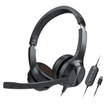 Audífonos Creative Chat USB, Alámbrico (USB-C), Micrófono Giratorio con Silencio Automático – 51EF0980AA000