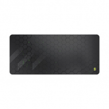 Mousepad Gaming Brobotix, Superficie Extra Suave y Antiderrapante, Repelente al Agua, Bordes Cocidos, Tamaño XL 40×90×0.3 cm, Color Gris - 6007099