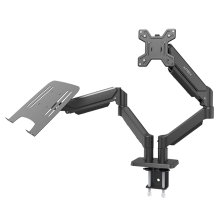 Soporte Doble para Monitor y Laptop Enforce Motion SM729, VESA 75&times;75 / 100&times;100, C-Clamp, Advanced Series, negro &ndash; AC-944717