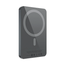 Cargador Powerbank Acteck Energon GO Slim Pro PM50, 5,000 mAh, Carga Inal&aacute;mbrica Magn&eacute;tica Qi2 20W, USB-C, Negro &ndash; AC-945639