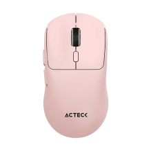 Mouse Ergon&oacute;mico Multidispositivo Acteck Instinct Click MI484, 3200 DPI, 2.4 GHz + Bluetooth, 5 Botones, Recargable, Rosa &ndash; AC-945677
