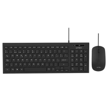 Kit Teclado y Mouse Acteck Creator Compact MK235, Al&aacute;mbrico USB-A, Teclado 80% de 96 Teclas, Mouse &Oacute;ptico 1200 DPI, Negro &ndash; AC-945936