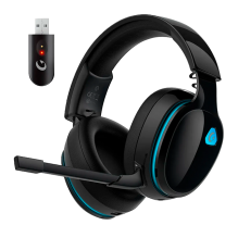 Aud&iacute;fonos Gamer AOC Captain 300, inal&aacute;mbricos, 2.4 GHz/Bluetooth 6.0, sonido virtual 7.1, micr&oacute;fono desmontable &ndash; Captain 300