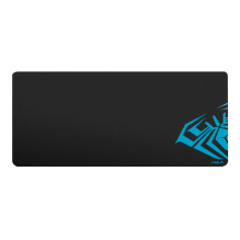 Mousepad Aula MP-XL, 900 &times; 400 &times; 3 mm, superficie textil, bordes cocidos, negro/azul &ndash; MP-XL