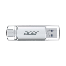 Memoria USB Acer UT300 16GB, USB 3.2 Gen 1, Dual USB-A/USB-C, lectura 150 MB/s, escritura 90 MB/s – BL.9BWWA.587