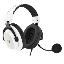 Diadema Gamer Balam Rush Aviator Expert HA777, 53mm, Micr&oacute;fono Desmontable, Al&aacute;mbricos, Blanco - Negro &ndash; BR-941150