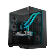 Gabinete Gamer Media Torre Tank Majestic 7600, ATX, Cristal Templado, USB-C, Negro – BR-941495