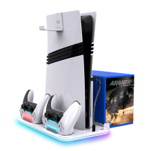Base Enfriadora Froost Nexus BE680 para PS5, PS5 Slim y PS5 Pro, carga de controles, RGB, blanco &ndash; BR-943598