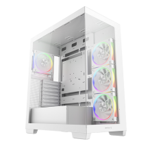 Gabinete DeepCool CG580 4F WH V2, Blanco, ATX, Soporte 360 mm, 4&times;120 mm ARGB, Vidrio Templado &ndash; CG580 4F WH V2