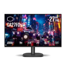Monitor Gamer Cooler Master GA27FC 27″ FHD IPS 120Hz 1ms MPRT, Adaptive Sync, Plano - CMI-GA27FC-US