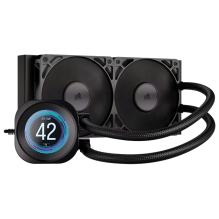 Enfriamiento L&iacute;quido Corsair NAUTILUS 240 RS LCD, 240 mm, pantalla LCD, RGB, compatible Intel/AMD &ndash; CW-9061031-WW