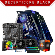 PC Gamer Decepticore Black | AMD Ryzen 7 5700G | Nvidia RTX 4060 8GB | RAM 16GB DDR4 3200Mhz | 1TB M.2 | 4 Ventiladores RGB