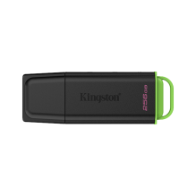 Memoria USB Kingston DataTraveler Exodia 256 GB, USB-A 3.2 Gen 1, Tapa Protectora, Negro/Verde &ndash; DTXG2/256GB