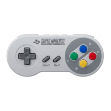 Control Inalámbrico Nintendo Switch Online Super Famicom, Edición Japonesa, Diseño Clásico SNES, Recargable, Gris – HAC-042