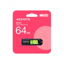 Memoria USB-C Adata UC300, 64GB, USB-C 3.2 - UC300-64G-RBK/GN