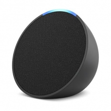 Amazon Echo Pop | Bocina Inteligente | Compacto con Sonido Definido y Alexa | Negra | 1a Gen - B09WNK39JN 